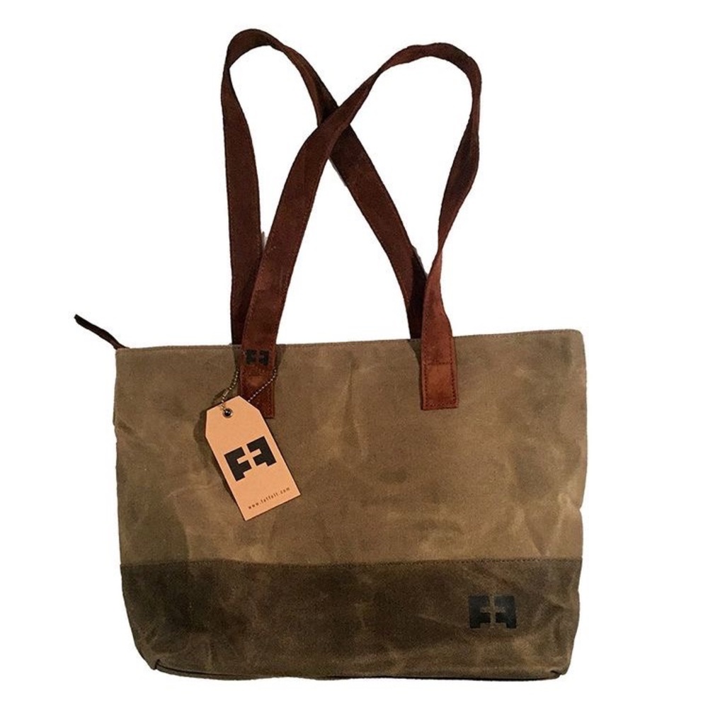 FAT FELT | SMALL TOTE | Waxed Cotton Canva